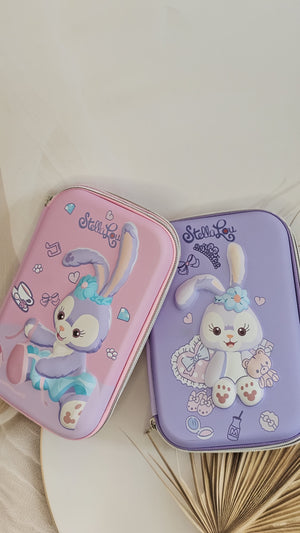 PU pencil cases for girls, single chain zip closure, durable and stylish, buy online at www.usmile.toys.