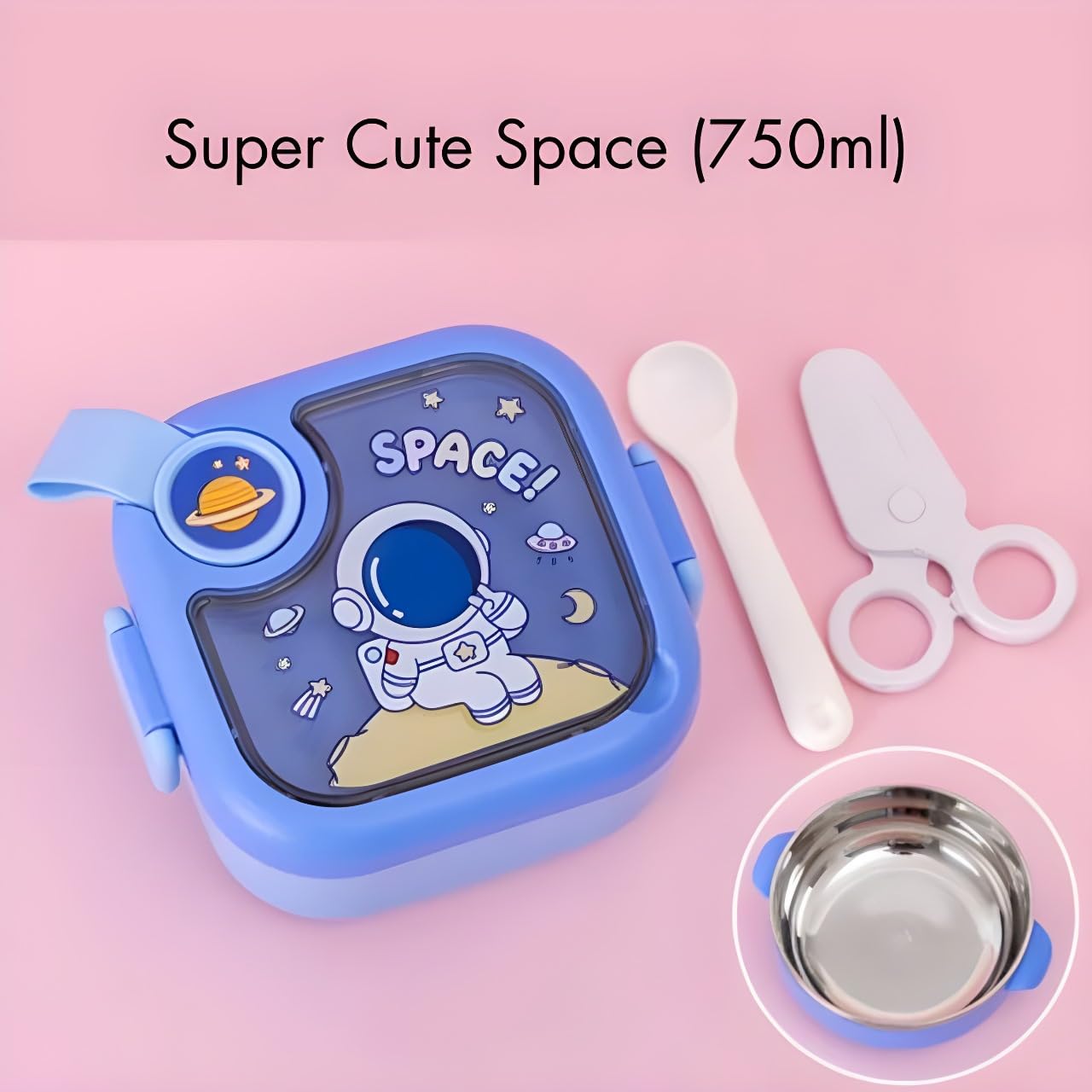 Space Theme Kids Lunch Box Single Compartment These stylish and durable lunch containers are ideal for school, office, and travel use. Available at www.usmile.toys, your trusted online store for toys, kids stationery, return gifts, baby products, and essentials. Enhance your lunchtime experience with our leakproof, multi-compartment bento boxes designed for easy packing and freshness retention