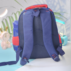 "Stylish and practical Usmile Toys backpack for boys, adorned with popular cartoon superhero characters, including Iron Man and Thor." www.smile.toys