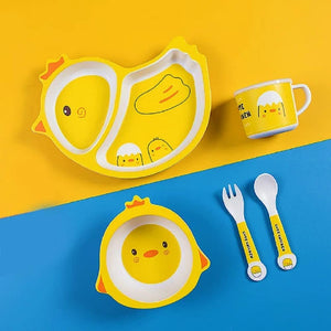 Chicken Kids Tableware Set: Cute cartoon chick design for fun and healthy mealtimes. Perfect for toddlers and children.
www.usmile.toys