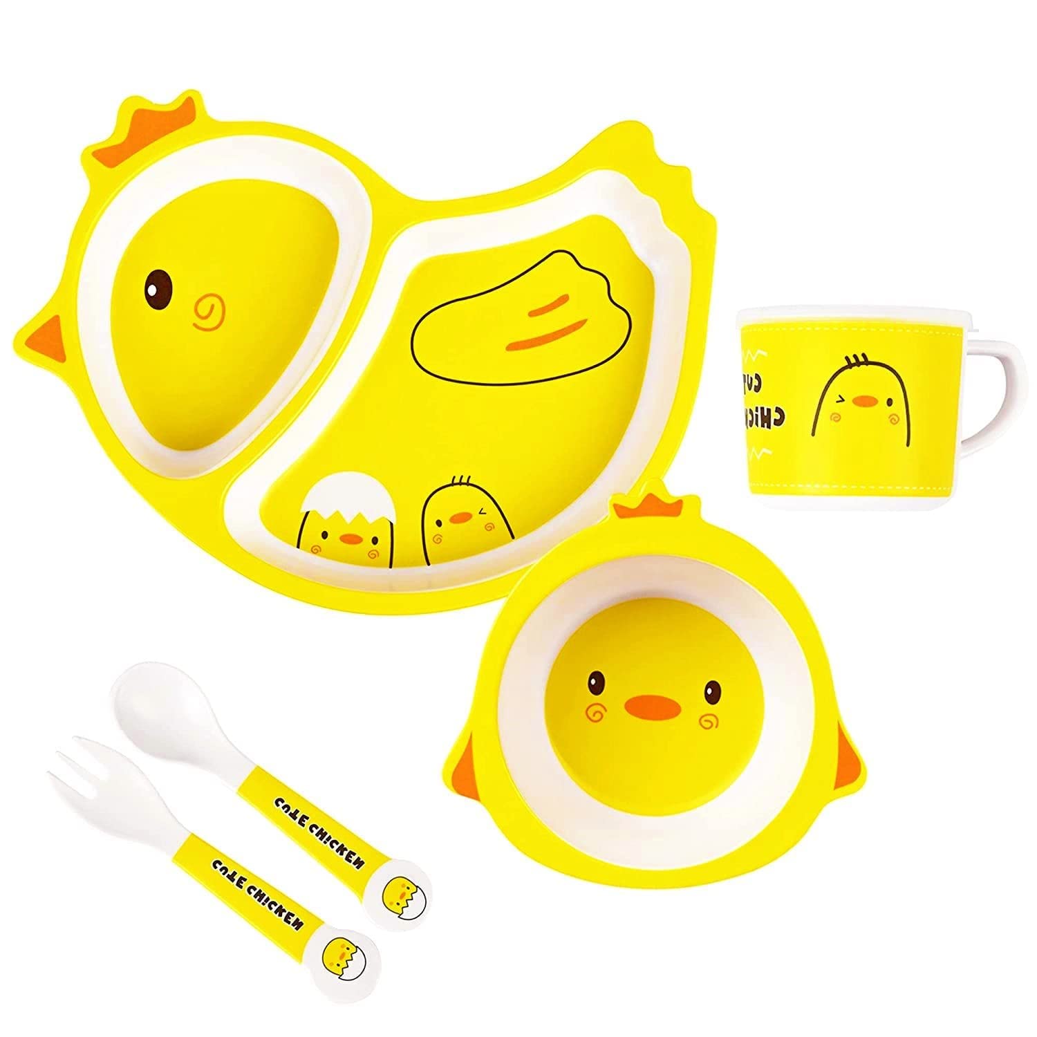 Cartoon Chicken Mealtime Set for Children: Encourages healthy eating with adorable chick characters. Durable and safe tableware.
www.usmile.toys