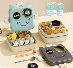 Super cat school lunch box These stylish and durable lunch containers are ideal for school, office, and travel use. Available at www.usmile.toys, your trusted online store for toys, kids stationery, return gifts, baby products, and essentials. Enhance your lunchtime experience with our leakproof, multi-compartment bento boxes designed for easy packing and freshness retention