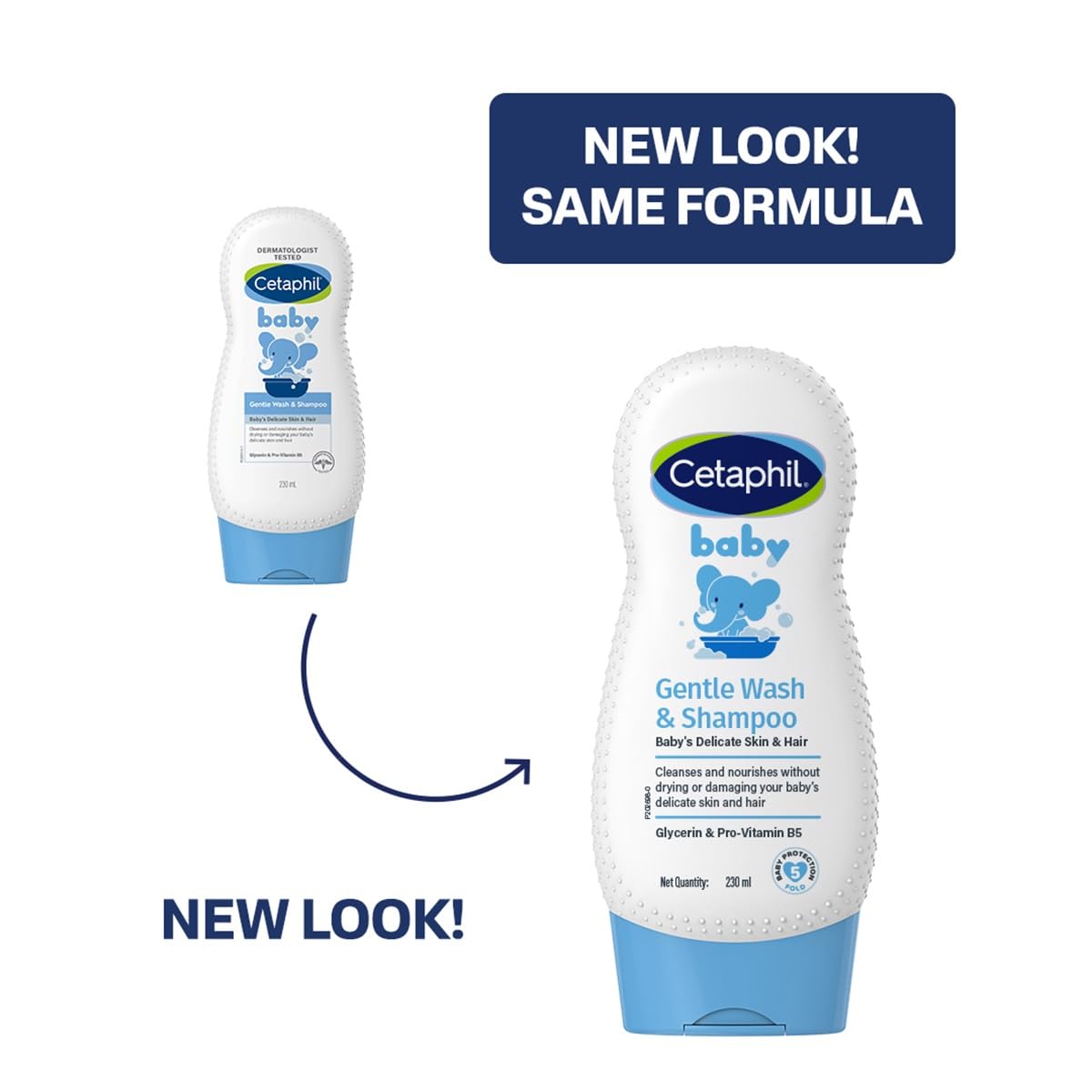 Cetaphil Baby Shampoo & Wash, White, Chamomile | 230 ml