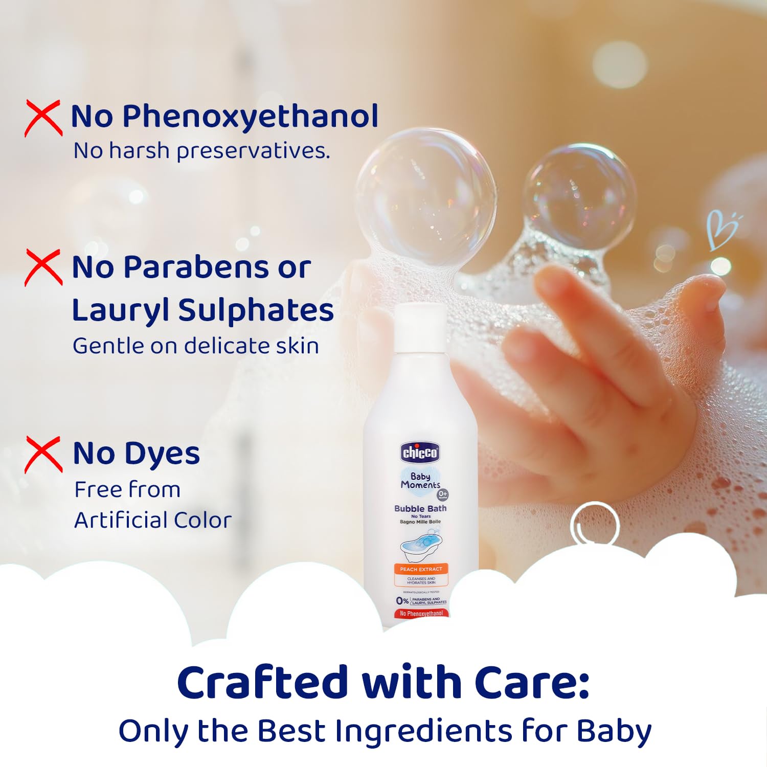 Chicco Baby Moments Bubble Bath, 300ml with Peach extracts | No Tears Formula | Hydrated Skin | Dermatologically Tested | Parabens & Phenoxyethanol Free
www.usmile.toys