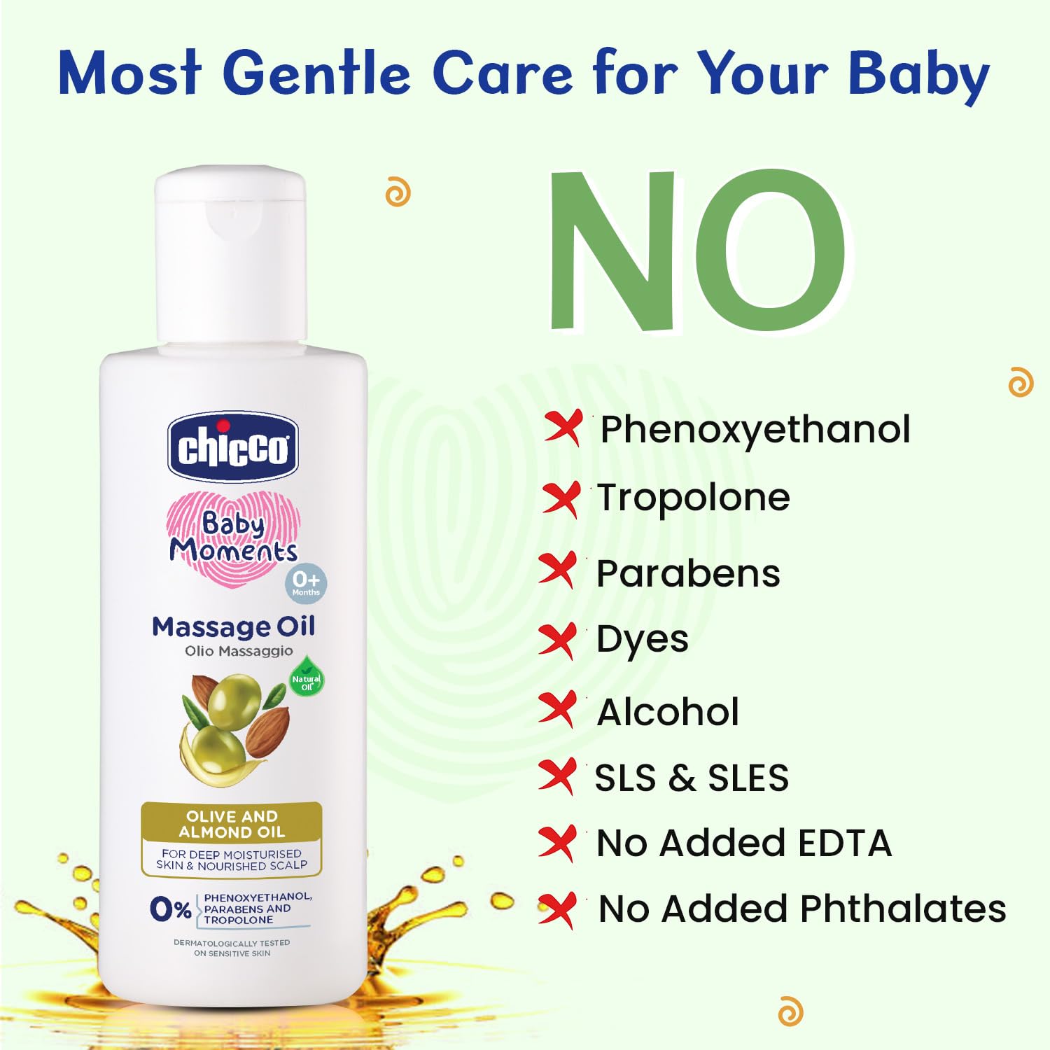 Chicco Baby Moments Massage Oil, New Advanced Non-sticky & Moisturizing Formula with Natural Ingredients to Prevent Dryness, Suitable for Baby’s Skin, Hair & Scalp,
www.usmile.toys