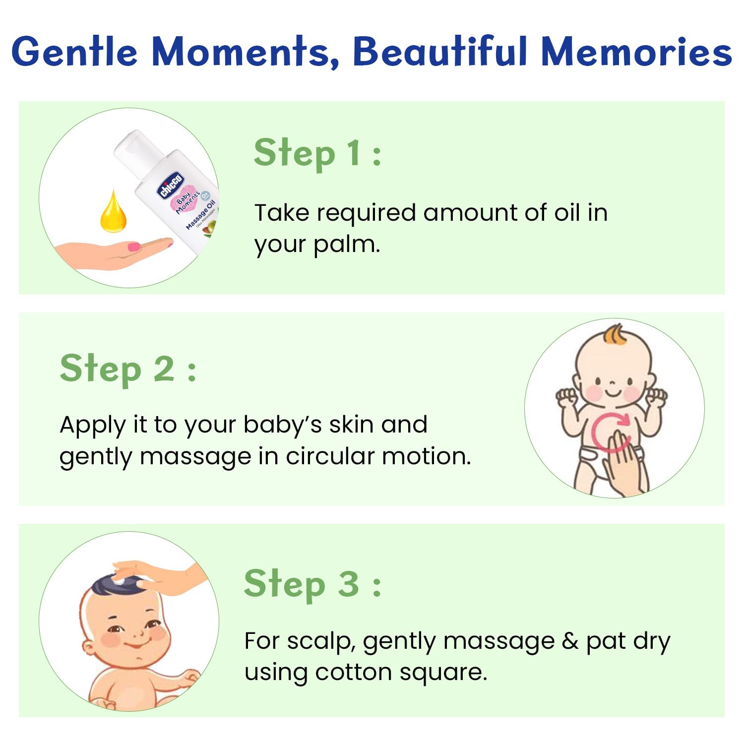 Chicco Baby Moments Massage Oil, New Advanced Non-sticky & Moisturizing Formula with Natural Ingredients to Prevent Dryness, Suitable for Baby’s Skin, Hair & Scalp,
www.usmile.toys