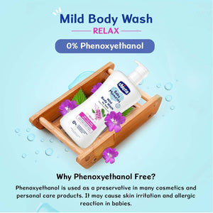 Chicco Baby Moments Mild Body Wash Relax, New Advanced Formula with Natural Ingredients, No Tears & Soap-Free, Mild formula for Baby’s Body & Face Wash www.usmile.toys