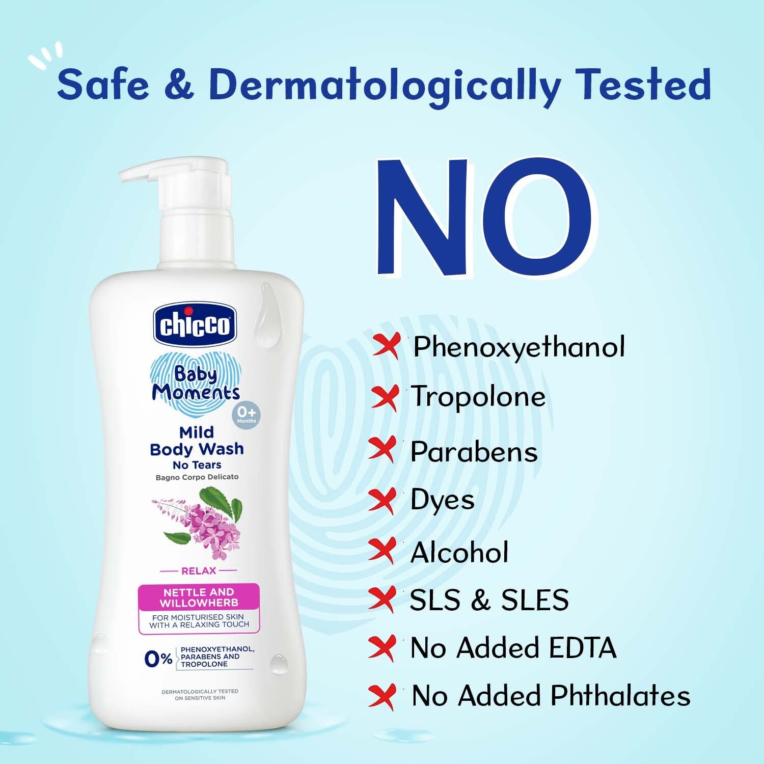 Chicco Baby Moments Mild Body Wash Relax, New Advanced Formula with Natural Ingredients, No Tears & Soap-Free, Mild formula for Baby’s Body & Face Wash www.usmile.toys