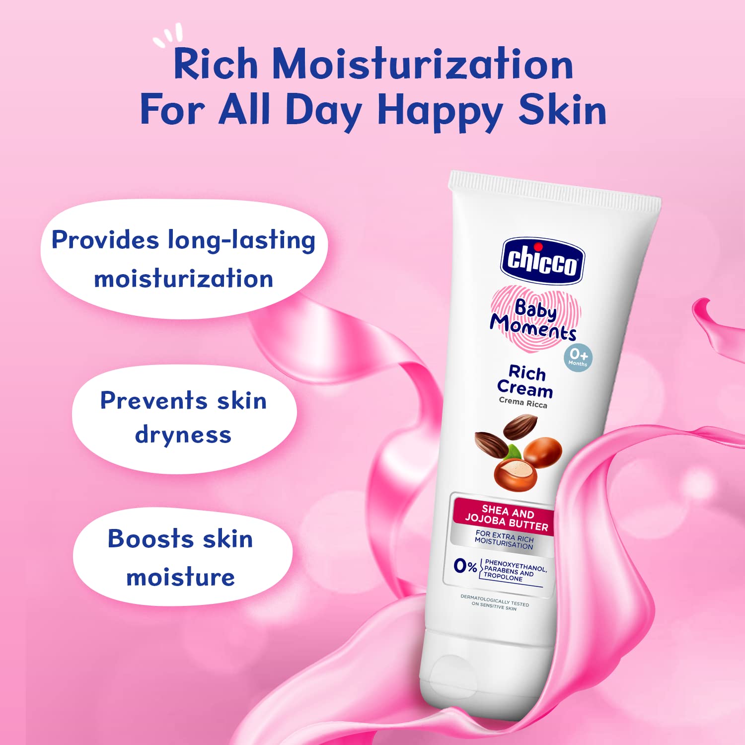 Chicco Baby Moments Rich Cream for Newborn Babies with Shea & Jojoba Butter, 100g| Rich Moisturization and Dryness Prevention |Dermatologically Tested |Phenoxyethanol, Parabens & Lauryl sulphates free
www.usmile.toys