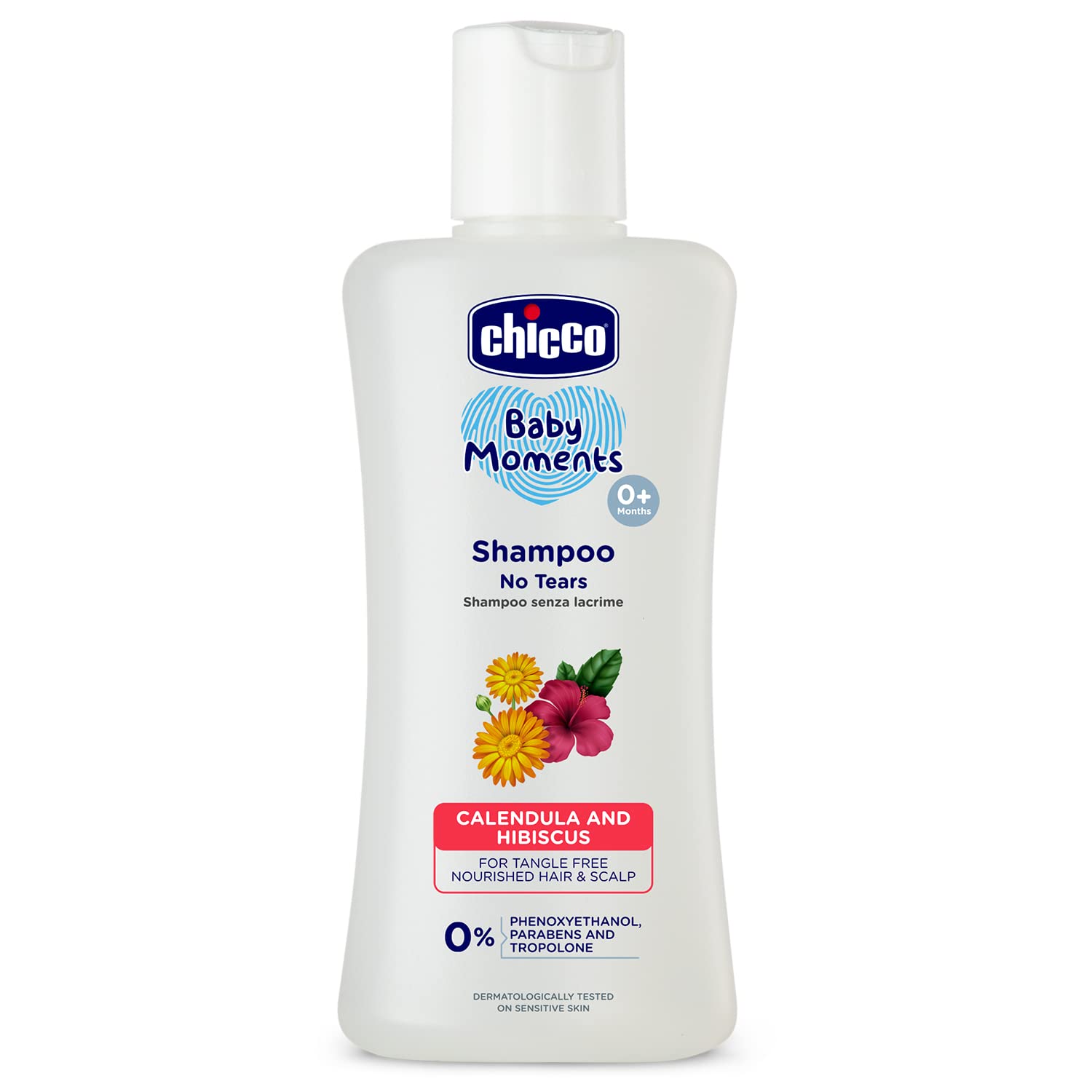 Chicco Baby Moments Shampoo for Tear-Free Bath Times | Natural Ingredients