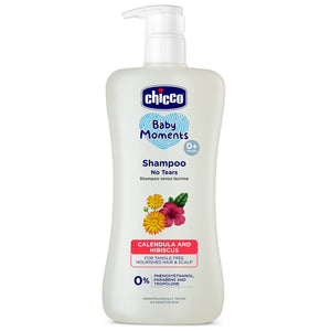 Chicco Baby Moments Shampoo for Tear-Free Bath Times | Natural Ingredients