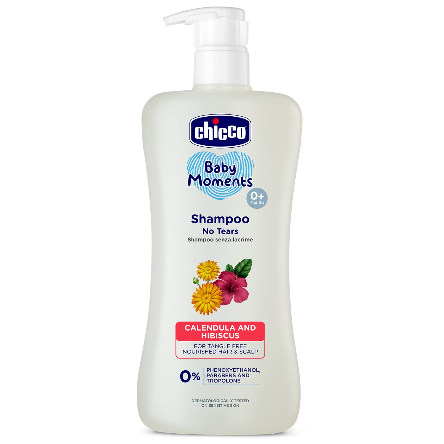 Chicco Baby Moments Shampoo for Tear-Free Bath Times | Natural Ingredients
