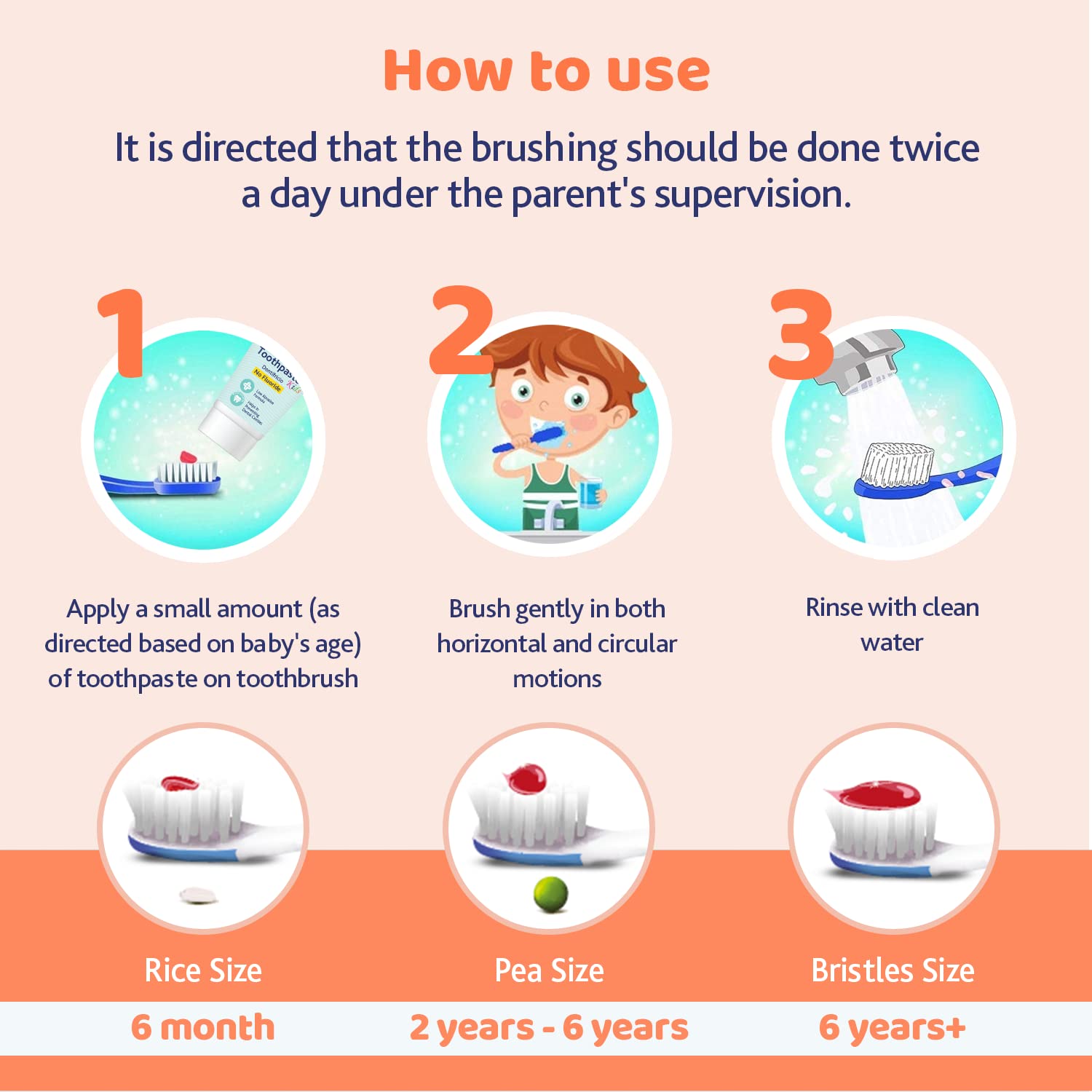 Chicco Toothbrush Orange | 3Y-8Y