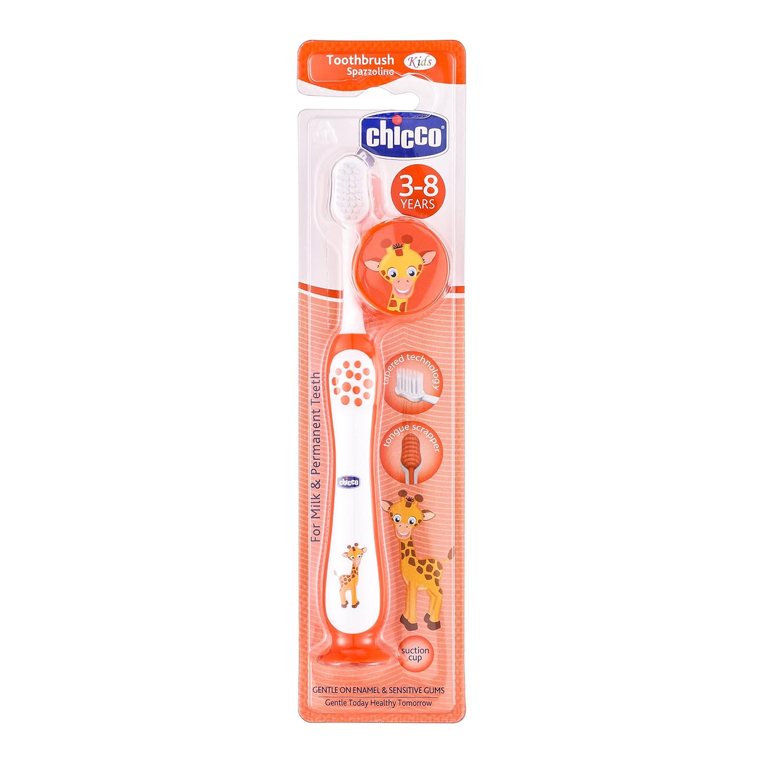 Chicco Toothbrush Orange | 3Y-8Y