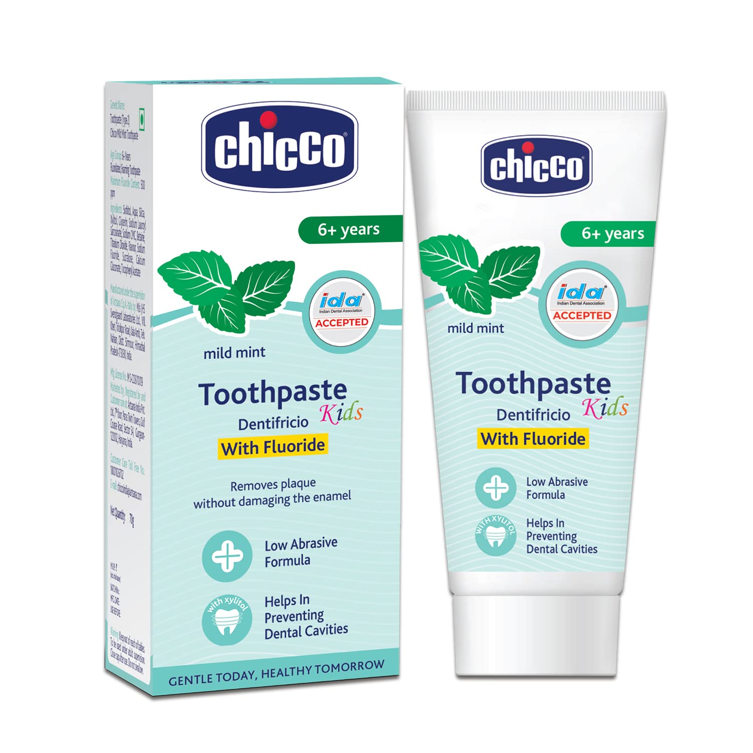 Chicco Toothpaste for Kids, Best for Baby (6+ years), Mild Mint Flavour, 70g | With Fluoride to Remove Plaque 
www.usmile.toys 