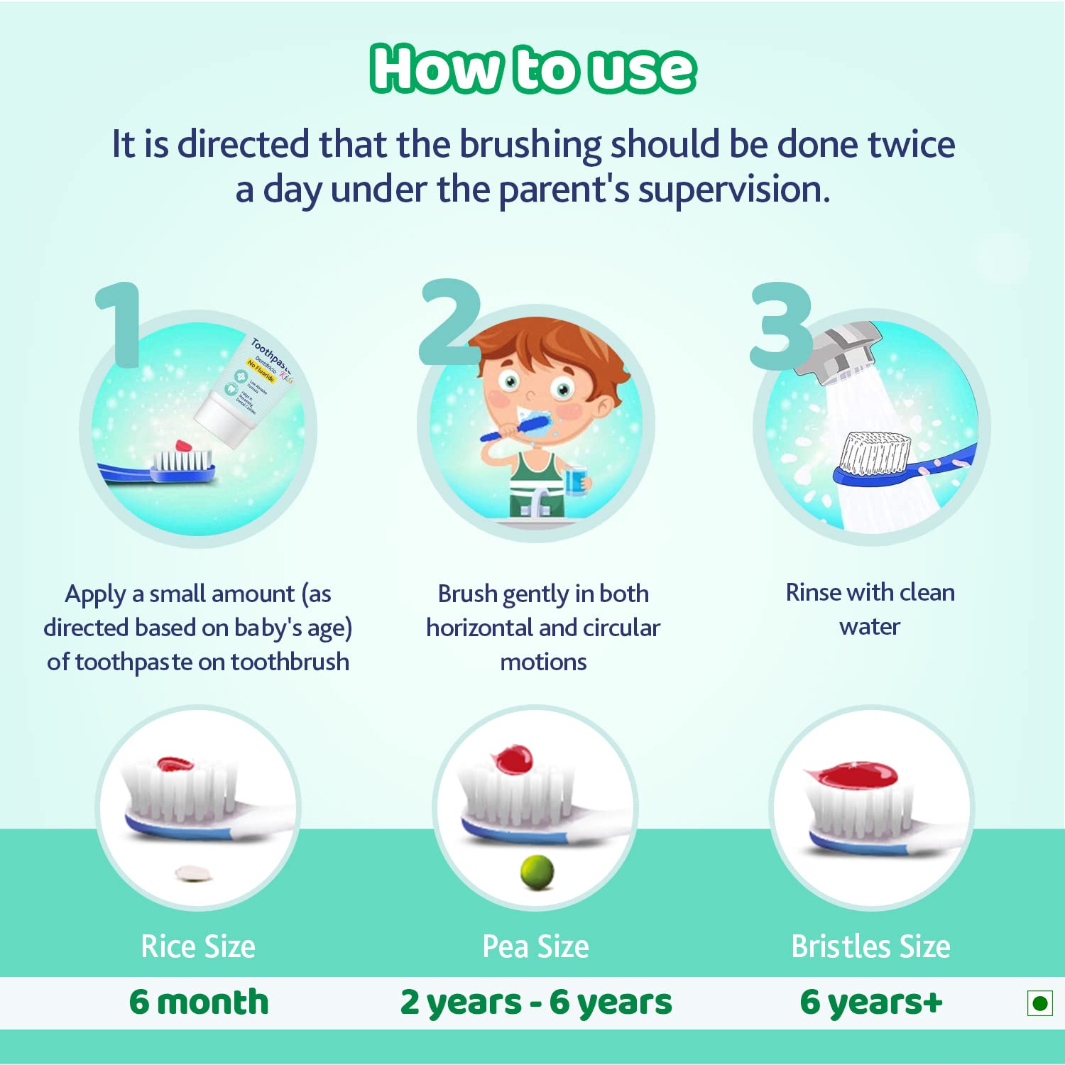 Chicco Toothpaste for Kids, Best for Baby (6+ years), Mild Mint Flavour, 70g | With Fluoride to Remove Plaque 
www.usmile.toys 