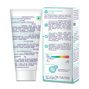 Chicco Toothpaste for Kids, Best for Baby (6+ years), Mild Mint Flavour, 70g | With Fluoride to Remove Plaque 
www.usmile.toys 