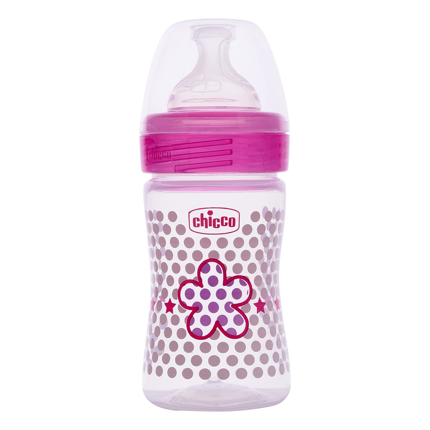 Chicco Well-Being 150 ml Feeding Plastic Bottle, Advanced Anti-Colic System, BPA Free, Hygienic Silicone Teat (Pink)
www.usmile.toys