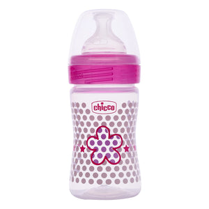 Chicco Well-Being 150 ml Feeding Plastic Bottle, Advanced Anti-Colic System, BPA Free, Hygienic Silicone Teat (Pink)
www.usmile.toys