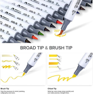 Unleash creativity with this extensive color marker pen set, offering a wide spectrum of shades for all your drawing, coloring, and highlighting needs. Ideal for kids' art projects from uSmile.toys." www.usmile.toys