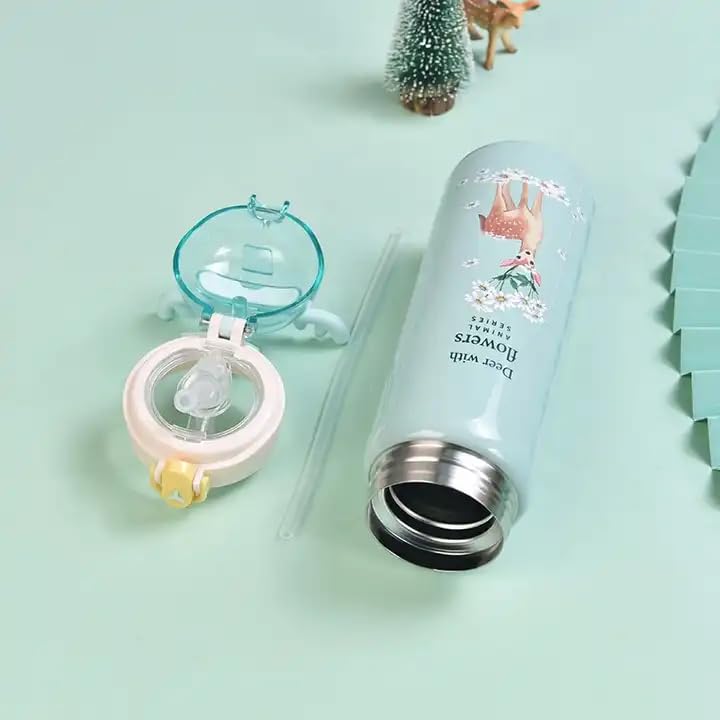 Cute Deer Thermos for Children: Stainless steel water bottle keeps drinks hot or cold. Animal design.
www.usmile.toys