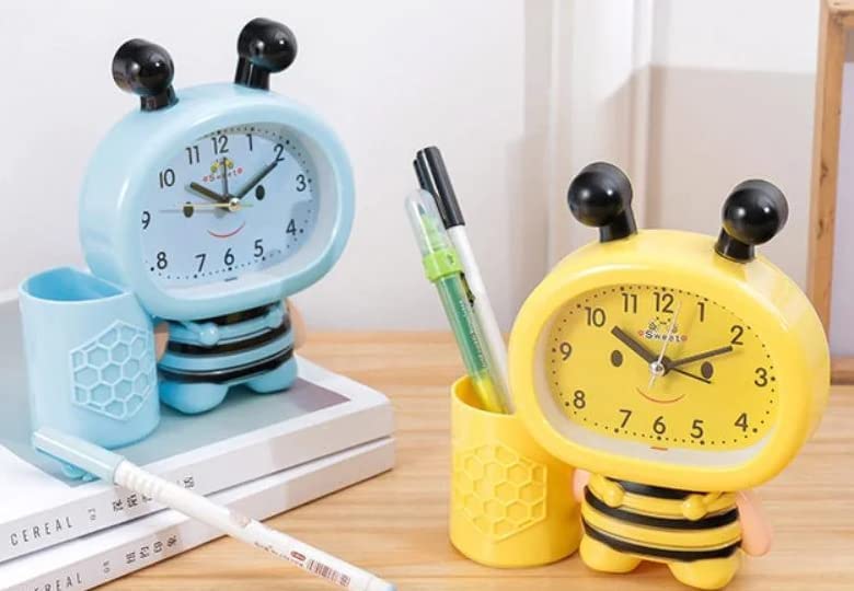 Cute Bee Shaped Alarm Clock: Includes a pen cup for stationery. Fun and practical desk accessory.
www.usmile.toys
