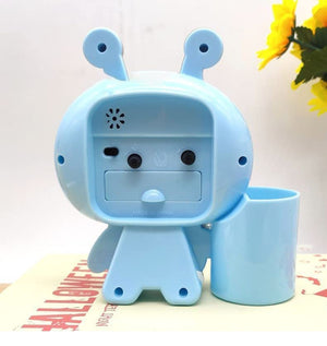 Cartoon Bee Desk Clock with Pen Organizer: Available in blue, pink, and yellow. A charming addition to any workspace.
www.usmile.toys