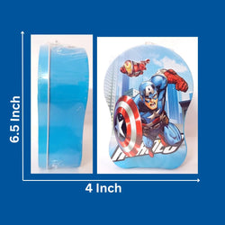 Durable metal coin bank for children with a Captain America design, including a lock and key to keep savings safe, perfect for kids in www.usmile.toys