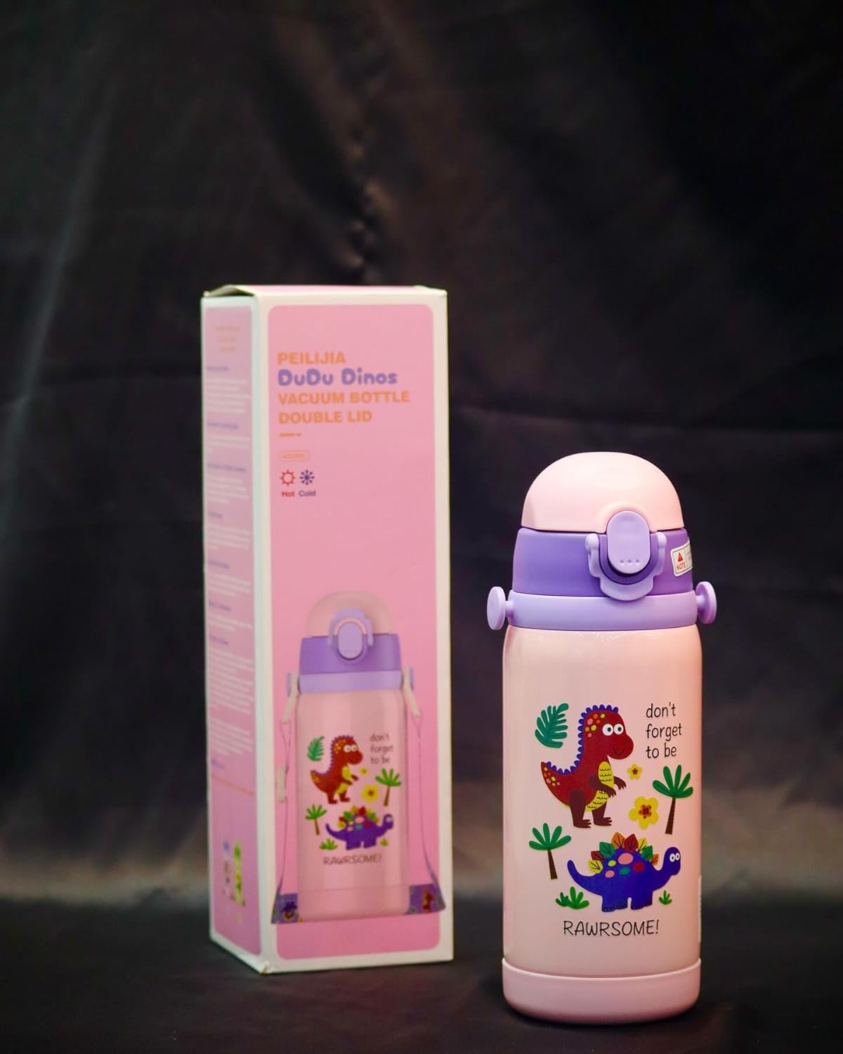 Dinosaur Stainless Steel Water Bottle for Kids: Insulated for hot and cold drinks. Cute cartoon dino design.
www.usmile.toys