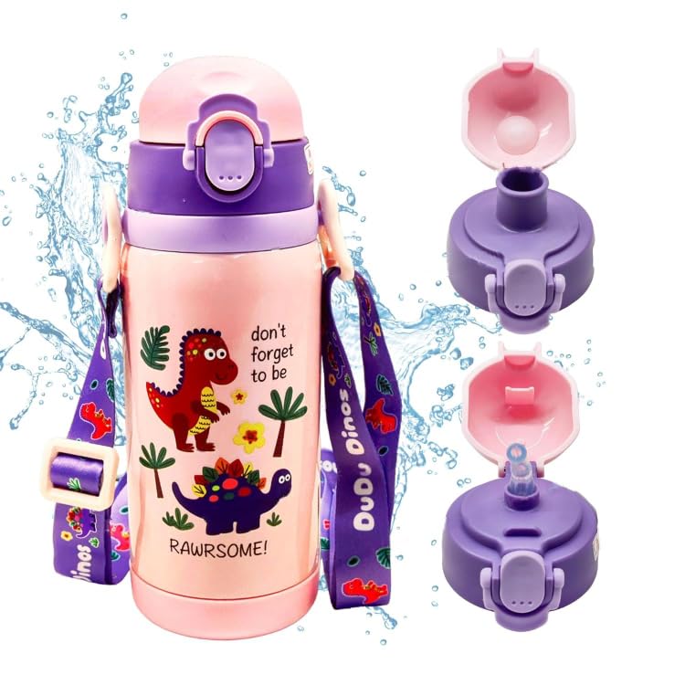 Cute Dino Thermos for Kids: Stainless steel vacuum insulated bottle for hot and cold beverages. Anti-leak design.
www.usmile.toys