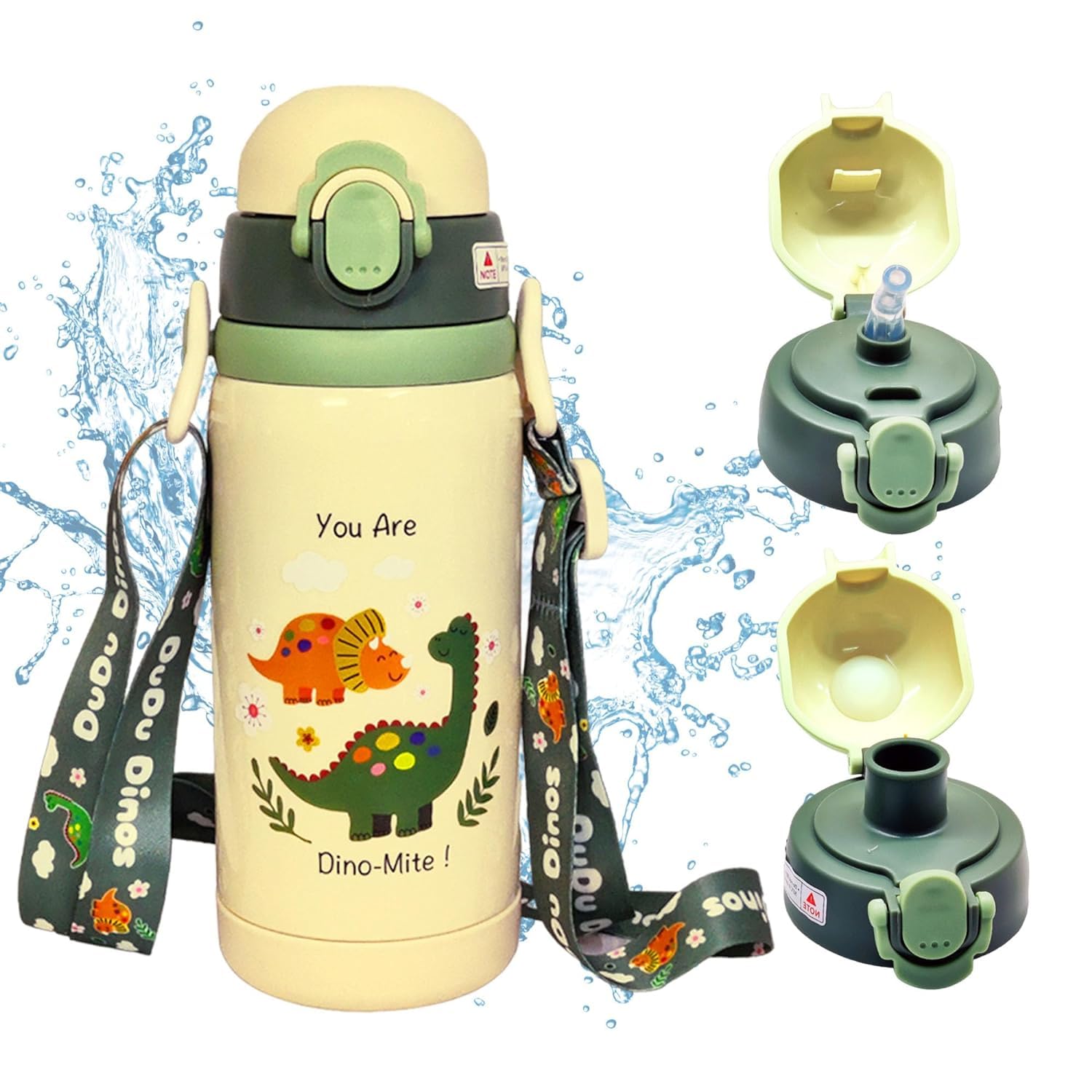 Cute Dino Thermos for Kids: Stainless steel vacuum insulated bottle for hot and cold beverages. Anti-leak design.
www.usmile.toys
