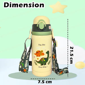 Stainless Steel Hot & Cold Water Bottle with Dinosaurs: Features adorable cartoon dinosaurs. Durable and insulated for kids.
www.usmile.toys