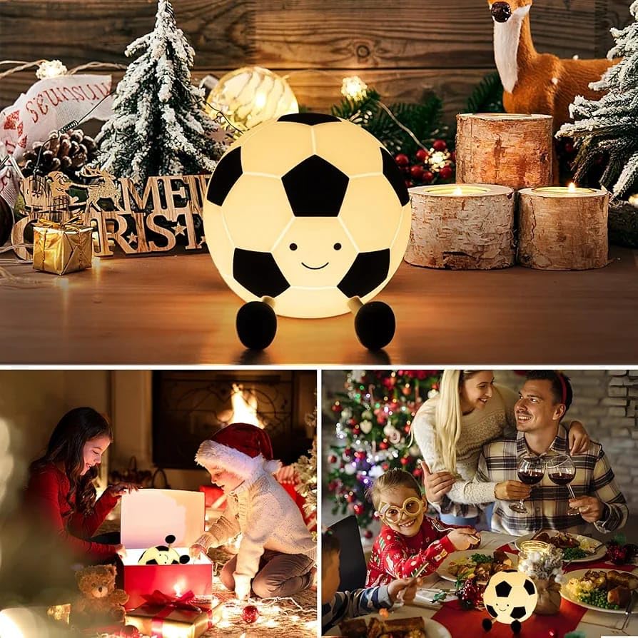 Score big on bedtime comfort with this fun football-shaped silicone night light, perfect for kids who love sports. Provides a soft, comforting glow for sweet dreams. Find it at uSmile.toys." www.usmile.toys