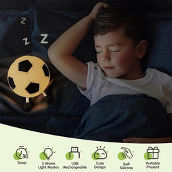 Silicone Night Lamp For Kids - Football Dream Lamp