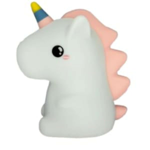 Adorable silicone unicorn night light for kids' bedroom or nursery, soft LED glow www.usmile.com