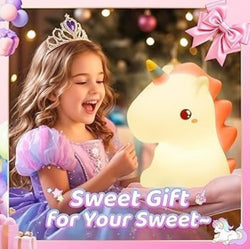 Cute Silicone Unicorn Night Light for Kids