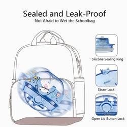 Stylish Kids Water Bottle with Cap Lock: Easy to carry with a strap. Anti-spill design for active children.
www.usmile.toys