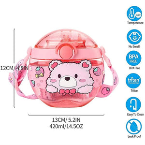 Anti-Leak Kids Water Bottle: Stylish design with a secure cap lock. Perfect for school and outdoor activities.
www.usmile.toys