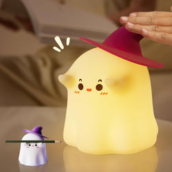 Silicone Night Lamp For Kids - Cute Ghost