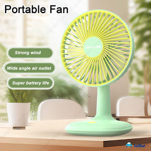 They accurately describe the fan's appearance (color, size) and its primary function. www.usmile.toys