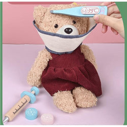 Doctor Kit for Kids Wooden Dentist Set with Working Stethoscope