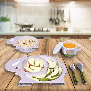 Elephant Kids Tableware Set: Cute cartoon elephant design for fun and healthy mealtimes. Perfect for toddlers and children.
www.usmile.toys