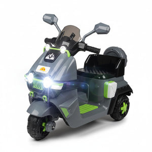 Toy motorcycle with lights on a white background Electric Bike for Kids | Electric Ride-On Scooter for Kids 1 to 6 Years www.usmile.toys 