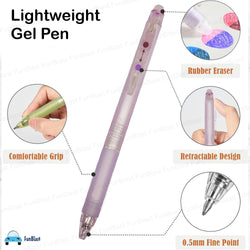 6 Pcs Color Changing Gel Pen with Magic Eraser