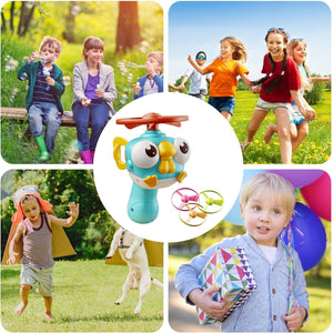 www.usmile.toys Flying Saucer for Children, Flying Disc - Outdoor Toys - Family Fun Flying Disc Playset - Interactive Catching Love Toy