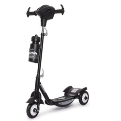 Sleek black Fun Ride Kids Kick Scooter from U Smile Toys, designed for stability and fun, ideal for young riders www.usmile.toys