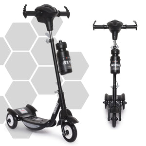 High-quality kids kick scooter with a sturdy frame, water bottle holder, and potential lights on wheels (implied by "with Lights" in title), promoting outdoor activity www.usmile.toys