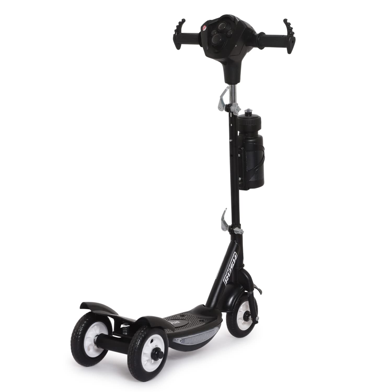 High-quality kids kick scooter with a sturdy frame, water bottle holder, and potential lights on wheels (implied by "with Lights" in title), promoting outdoor activity www.usmile toys