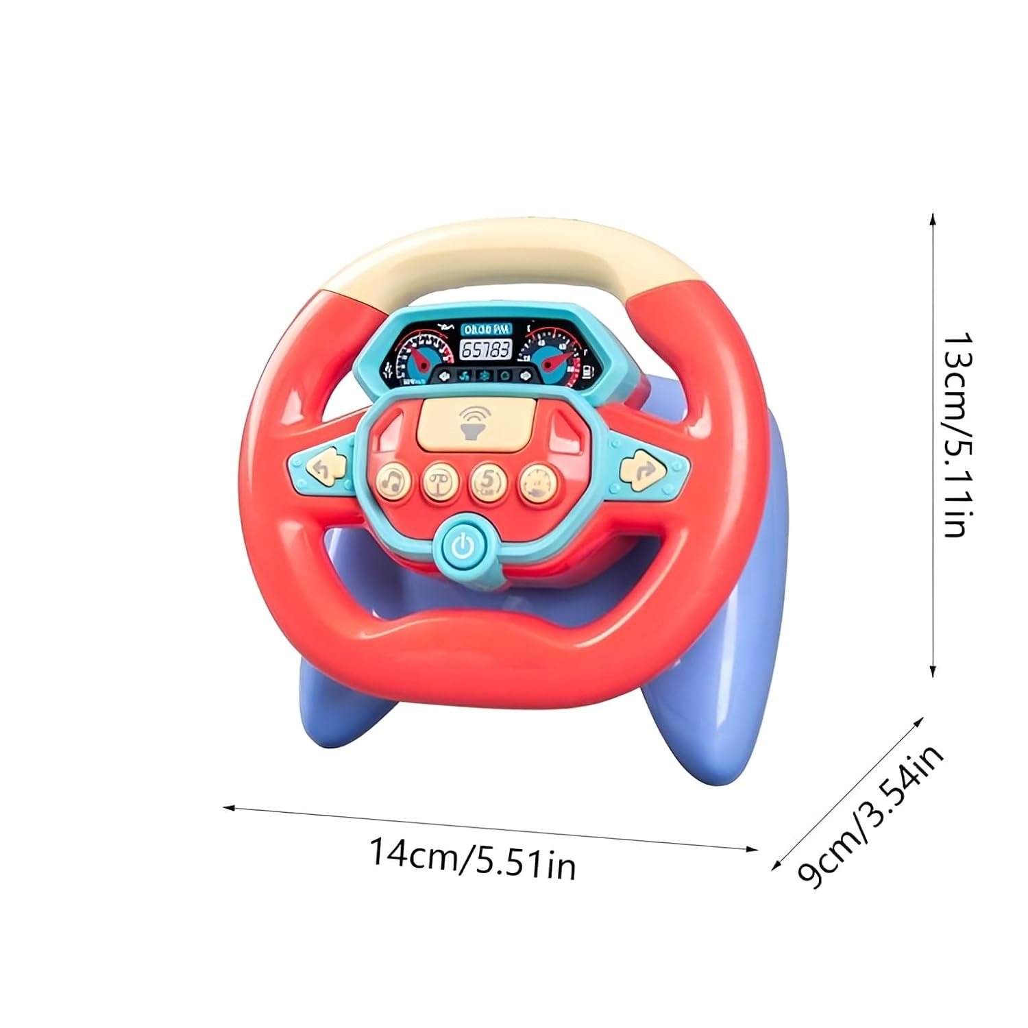 Interactive Educational Musical Steering Wheel Toy