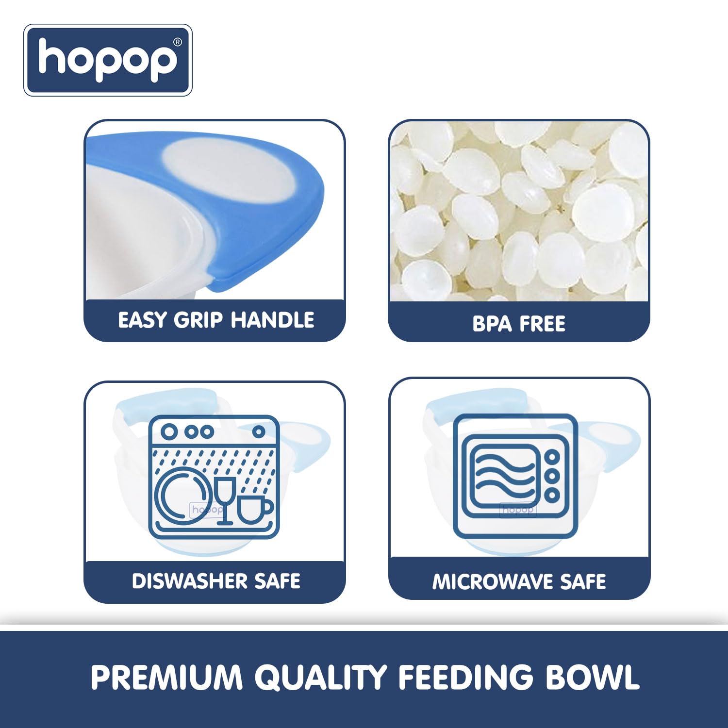 Hopop Baby Food Mash and Serve Feeding Bowl Set | Easy & Convenient